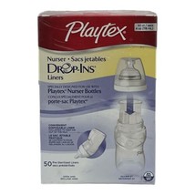 Playtex Nurser Bottle Drop-Ins Liners 4 oz Pack of 50 New Sealed - £12.91 GBP