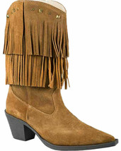 Roper Women&#39;s Fringe Suede Cowboy Boots Size 8 1/2 Medium - $75.00