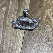 Vtg Pewter Figurine Two Dogs Bulldog Michael MA Ricker - $9.99