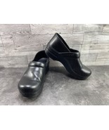 Dansko Clogs Women 38/ 7.5M Shoes Black Leather Slip On Work Professiona... - $38.64 CAD