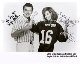 REGIS PHILBIN AND KATHIE LEE GIFFORD SIGNED AUTOGRAPH 8x10 RP PHOTO KATHY  - £14.05 GBP
