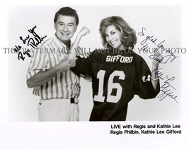 REGIS PHILBIN AND KATHIE LEE GIFFORD SIGNED AUTOGRAPH 8x10 RP PHOTO KATHY  - £14.36 GBP