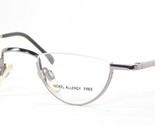 Vintage Raro Opdo 8087-1 Plata Gafas Montura Metálica 36-21-140mm - $57.30