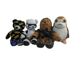 Lot of 4 Star Wars Plush Build A Bear Chewbacca Stormtrooper All over Print - $38.00