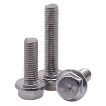 M5-0.8 X 25Mm Stainless Steel Serrated Flanged Hex Head Bolts, 304 Stain... - £10.87 GBP