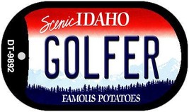 Golfer Idaho Novelty Metal Dog Tag Necklace DT-9892 - $15.95