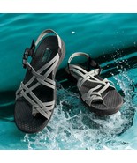 Sketchers Raggae Irie Mon Outdoor Lifestyle Sandals Woman Size 7 Black W... - $534.05 MXN
