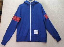 NFL New York Giants Hoodie Nike Football Unisex Large Blue Full Zip Draw... - $27.72