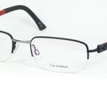 Vistan flextan 1660 3 Nero Opaco/Grigio / Rosso Occhiali Montatura 49-18... - $63.86