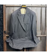 PAUL STUART Dark Blue S/B 2 Button 100% Wool Suit Size 48 Long / 42 Pants - $98.99
