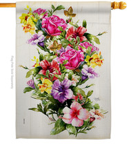 Mix Bouquet - Impressions Decorative House Flag H104129-BO - £29.73 GBP