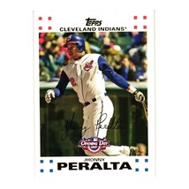 2007 Topps Baseball Opening Day Johnny Peralta 127 White Collector Card - £2.50 GBP