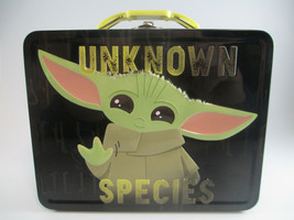 Mandalorian The Child Tin Lunch Box Carry All Star Wars Unknown Species - £7.92 GBP