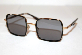 PERSOL Sunglasses PO2475S 1100R5 Gold &amp; Striped Brown Square Frame W/ Gr... - £101.68 GBP