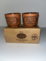 VINTAGE~HENRY WATSON POTTERY~TERRACOTTA THE ORIGINAL ~~SET OF 2 EGG CUPS - $14.03