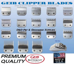 Geib Buttercut Stainless Steel Blade*Fit Andis Ag,Dblc,Smc,Wahl KM5,KM10 Clipper - £30.71 GBP+