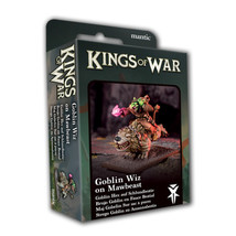 Kings Of War Goblins Wiz On Mawbeast - D&amp;D Mini Dnd Miniature - £31.96 GBP