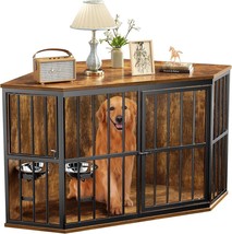 Dog Crate Corner, 52 Inch, Brown - £1,144.34 GBP