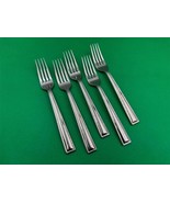 Set of 5 Gorham Stainless Steel MARABELLA Salad / Dessert Forks - $124.99