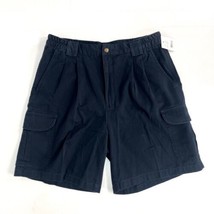 Vintage Pacific Beach Mens Sz 34 Pleated Cargo Shorts w Tags Pockets Kenya Made - £22.71 GBP