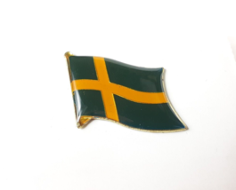 Vintage Swedish Flag Pin Sweden 70&#39;s 80&#39;s - £3.09 GBP