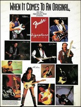 Jeff Beck Eric Clapton Stevie Ray Vaughan 1997 Fender Signature Series Guitar ad - £3.36 GBP