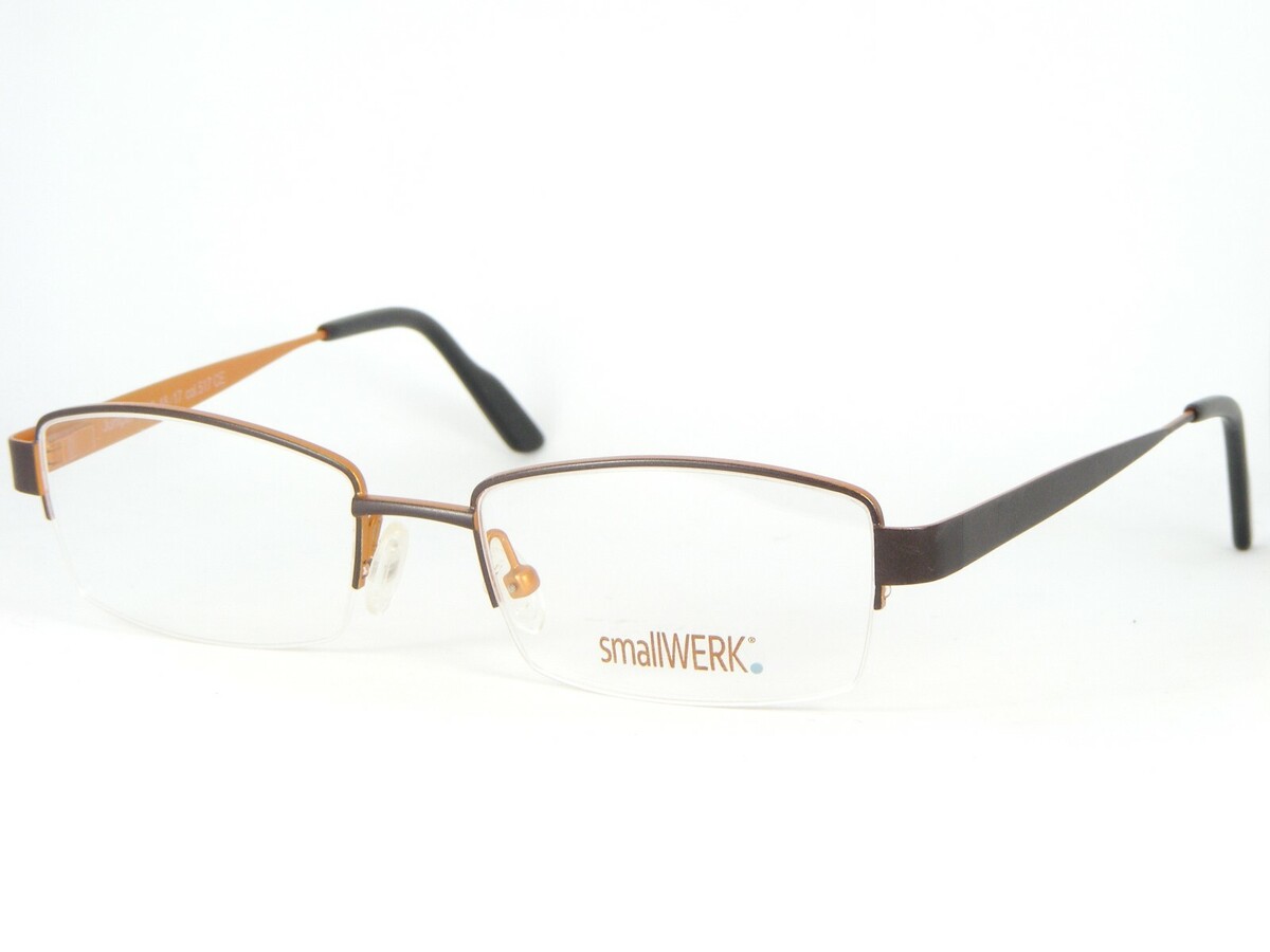 smallWERK Jumper 1309 Col 517 Brown / Orange Brille Brillengestell 48-17... - $66.32