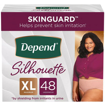 Depend Silhouette Incont Postpartum Underwear For Women, XL 23Ct Pink, O... - $447.17 MXN