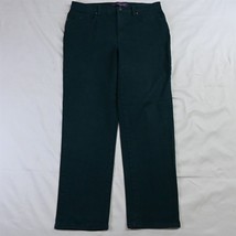 Gloria Vanderbilt 12 Short Amanda Classic Taper Dark Green Stretch Denim Jeans - £11.78 GBP
