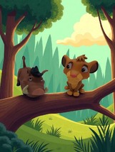 2014 Funko Mystery Mini Series 2 Disney Lion King Pumbaa &amp; Simba Preowned  - $16.82