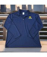 Hanes Michigan Wolverines 1/4 Zip Pullover Shirt Mens Size XL College Sp... - $20.79