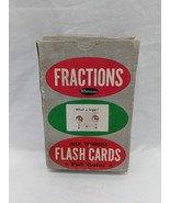 Vintage Fractions Whitman Help Yourself Flash Cards Full Color - $9.89