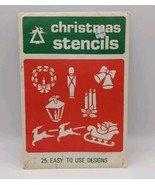 25 National Tinsel MFG CO Christmas Stencils Easy To Use Arts &amp; Crafts X... - £7.71 GBP