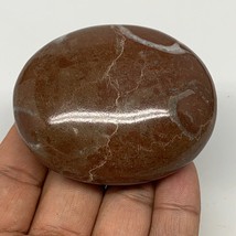 137.4g, 2.6&quot;x2.1&quot;x1.1&quot;, Natural Untreated Red Shell Fossils Oval Palms-t... - $8.00