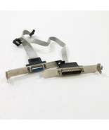 One Each Desktop 25 Male Pin &amp; 15 Female Pin Connectors with Brackets - $6.92