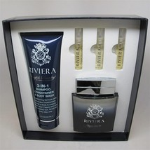 RIVIERA by English Laundry Set: 3.4 oz EDT Spray, Mini Sprays &amp; 8.5 oz Body Wash - £58.39 GBP