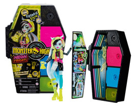 Monster High Skulltimate Secrets Neon Frights Frankie Stein 12&quot; Doll with 18 Acc - £23.49 GBP