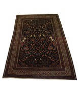 Handmade Antique Persian Tehran Rug 3.6&#39; x 5.1&#39; (112cm x 156cm), 1920s -... - $2,844.80 CAD