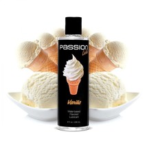 Passion Licks Vanilla Water Based Flavored Lubricant - 8 oz - £19.75 GBP