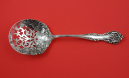 Cleone by International Sterling Pea Spoon pierced w/ flowers pierced 8 ... - £379.39 GBP