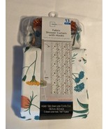 Mainstays Fabric Shower Curtain with Hooks Multi Pressed Floral 13 Pieces  - £14.34 GBP