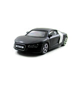 Audi R8 Mat Black/Silver Burago Scale 1:43 Car Model - $37.90