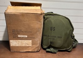 (Lot 2) 1970 Vietnam War Era US Army M17A1 Gas Mask UNOPENED small w/ Ba... - $125.00