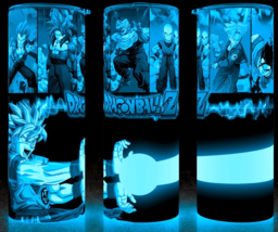 Glow in the Dark Dragon Ball Z Goku Piccolo Trunks Anime Cup Mug Tumbler 20oz - £17.95 GBP
