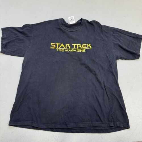 Primary image for Star Trek The Magazine Promo T Shirt Vintage 1998 Paramount Tour Champ 2XL Black