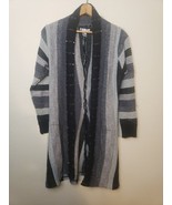 Alberto Makali Duster Cardigan Blouse SMALL SPIKED GRAY WOOL BLEND goth ... - $19.62