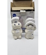 Vintage 1988 Pillsbury Dough Boy Salt And Pepper Shaker Poppin &amp; Poppie ... - $364.70 MXN