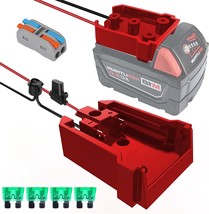Power Wheel Adapter with Fuse&amp;Switch for Milwaukee 18V Battery, Non-Blow... - $25.99