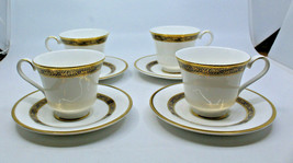 Royal Doulton Harlow Fine Bone China 5034 Coffee Tea Mug Cup Saucer Set ... - $115.15