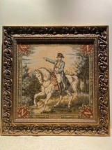 Vintage French Aubusson Framed Napoleon Tapestry in excellent condition - £504.97 GBP